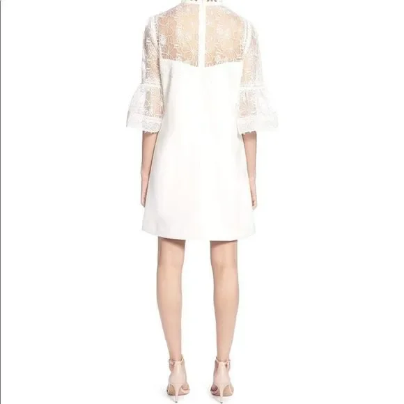 Women's Amelia Dress White NWT Bride Rehearsal Dinner or Bridal Shower - Picture 2 of 4